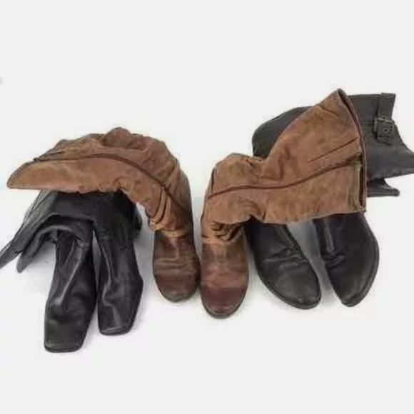 Lot set 17 pairs leather suede boots booties 7 7.5 - Picture 8 of 8